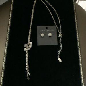 Ann Taylor beautiful necklace and matching earrings